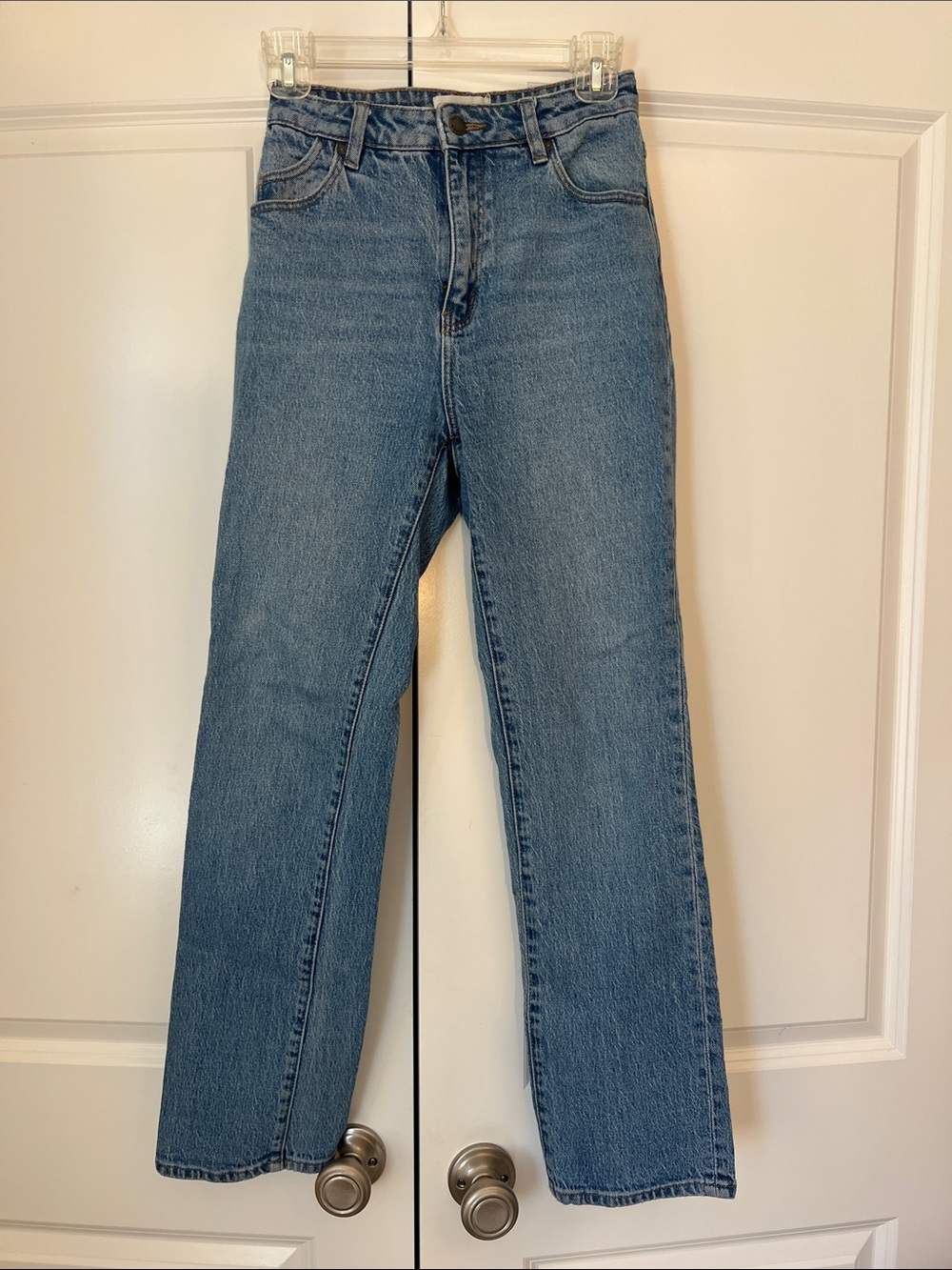 ROLLA'S Straight-Leg High-Rise Jeans - Medium Blue